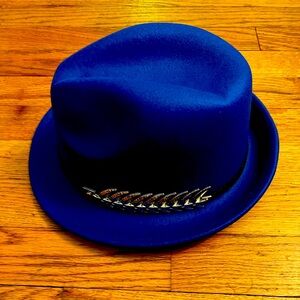 Gorgeous Royal Blue Fedora Style lady’s HAT